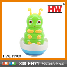 Children Rock Bell Cartoon Tumbler Worm Toy